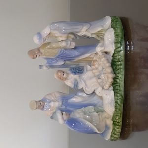 Vintage porcelain nativity scene